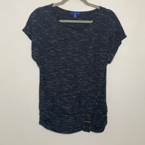 Black corded like shirt. Size petite L